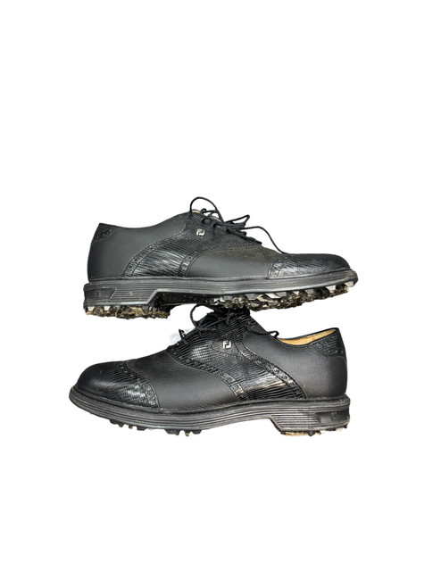 Vist Large View of Product Image Which is Used Foot Joy Mens Golf Shoes Black Senior 7.5 11885-S000184011