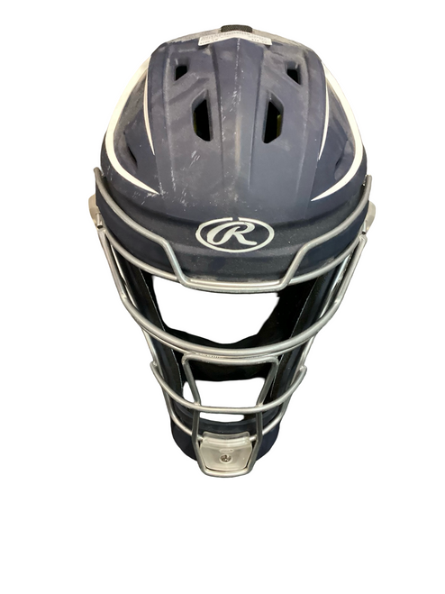 Used Rawlings MACH Catchers Helmet w/Mask Navy Blue LG 11649-S000146252