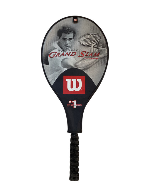 Used Wilson SAMPRAS GRAND SLAM Adult Tennis Racquet Black 4 1/2" 11709-S000068604