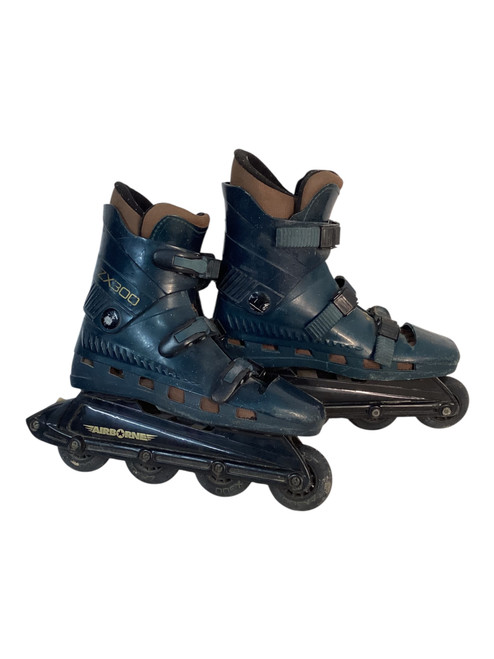 Used AIRBORNE ZX300 Senior Roller Quad Skates Navy Blue Senior 8 11709-S000068608