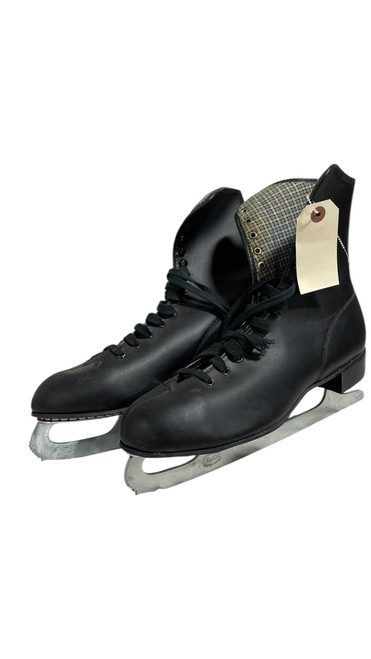 Vist Large View of Product Image Which is Used BLACK SKATES Mens Figure Skate Black Senior 11.5