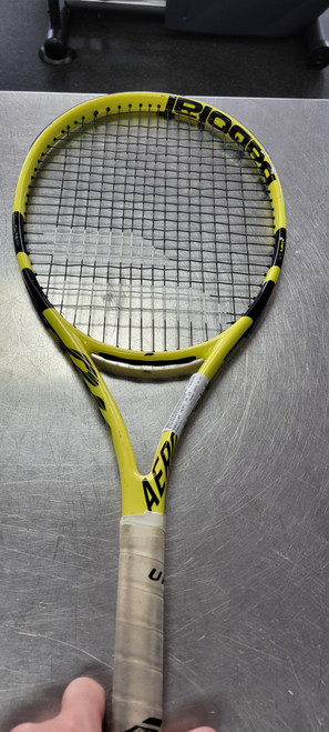 Used Babolat AERO JR 25 Junior Tennis Racquet Yellow 25" 11497-C000149360