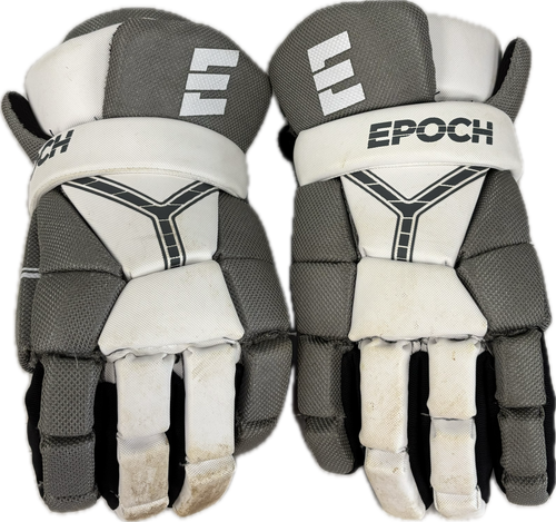 Vist Large View of Product Image Which is Used Epoch IDJR Lacrosse Gloves Junior White 9"