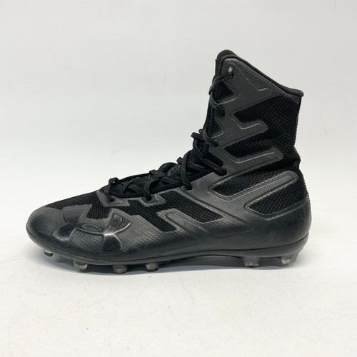 Vist Large View of Product Image Which is Used Under Armour HIGHLIGHT MC Adult FB Cleats Black Senior 11