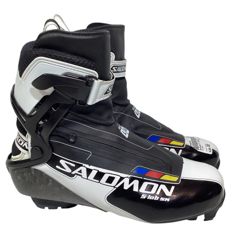 Used Salomon 5 LAB SK Mens SNS XC Ski Boots Black W 06.5-07 / JR 4.5-05 11815-S000480792