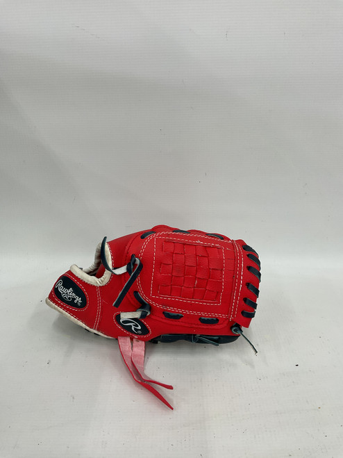Used Rawlings PLAYERS SERIES BB/SB Glove T-ball Red 10" 11871-S000016767
