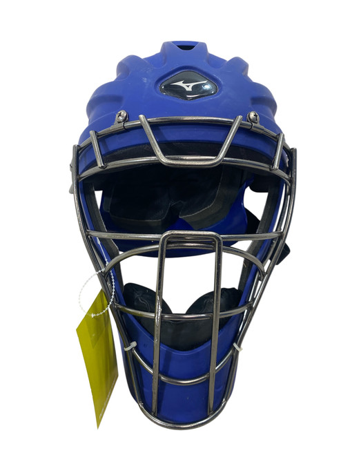 Used Mizuno SAMURAI CATCHER HELMET YTH Catchers Helmet w/Mask Royal Blue M/L 11471-S000160790