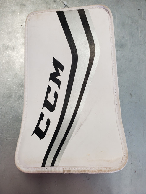 Vist Large View of Product Image Which is Used CCM 17C SR Street Goalie Blocker Sr White