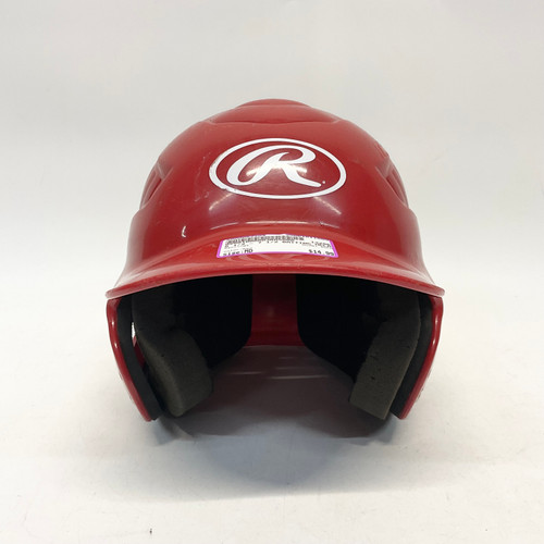 Used Rawlings RCFH Batting Helmet No Mask Red MD 11805-S000062204