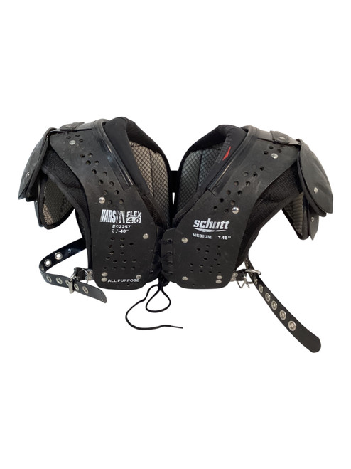 Vist Large View of Product Image Which is Used Schutt VARSITY FLEX 4.0 FB Shoulder Pads Black MD