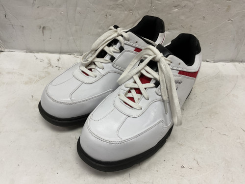 Used Callaway M221-21 Mens Golf Shoes White/Black/Red Senior 9.5 11855-S000186522