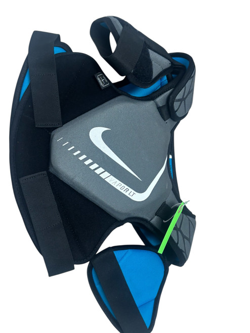 Vist Large View of Product Image Which is Used Nike VAPOR LT Youth NOCSAE Lacrosse Shoulder Pads Grey Large