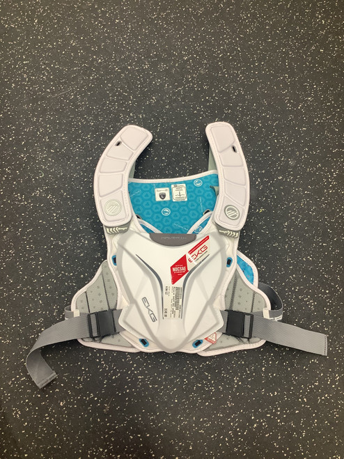 Vist Large View of Product Image Which is Used Maverik SHIFT EKG SPEED Lacrosse Shoulder Pads White LG 11162-S000430322