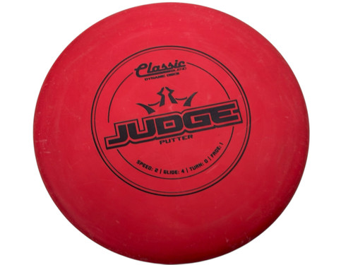 Used Dynamic Discs CLASSIC BLEND JUDGE Disc Golf Putter Red 175g 11731-S000141241