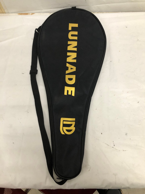 Vist Large View of Product Image Which is Used NEW LUNADE WITH BALLS Adult Tennis Racquet Black 4 1/4"