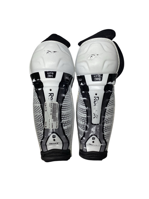 Used Reebok KFS 3K Youth Hockey Shin Guards 9" 11798-S000035774