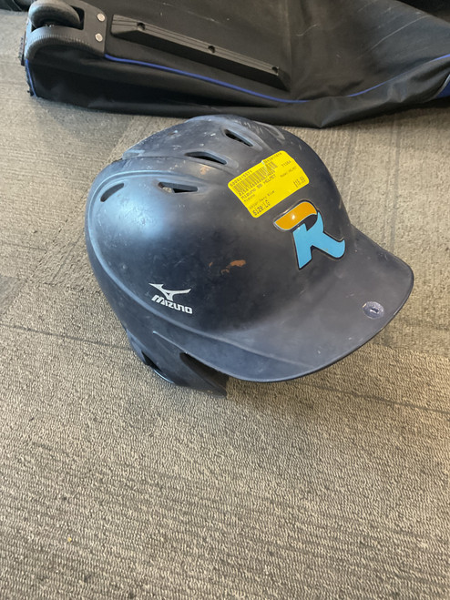 Used Mizuno HELMET Batting Helmet No Mask Navy Blue LG 11614-S000215571