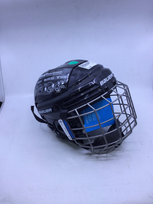 Vist Large View of Product Image Which is Used Bauer BH2100 Helmet Cage Combo Black SM 10589-S000414544