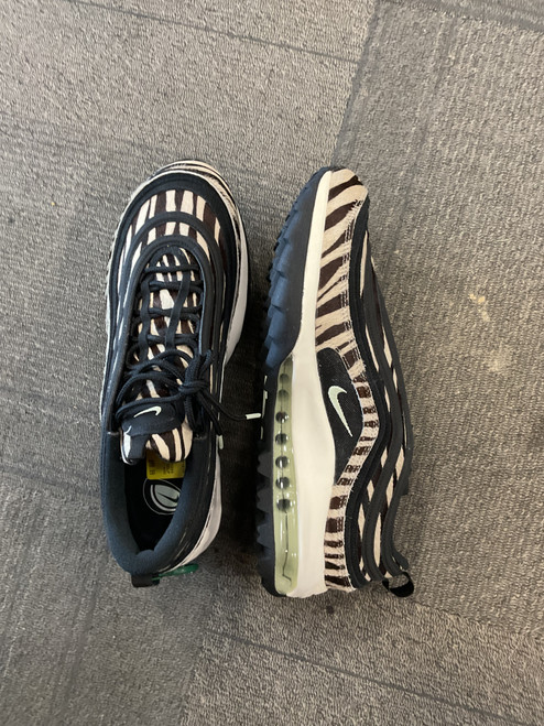 Used Nike AIR MAX 97 ZEBRA GOLF SHOE Mens Golf Shoes Black Senior 13 11614-S000215588