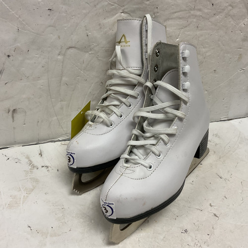 Used AMERICAN Girls Figure Skate White Junior 03 11855-S000186603