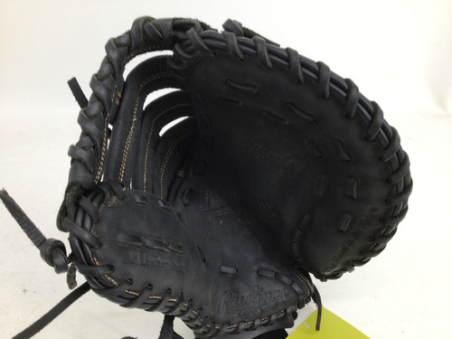 Used Rawlings RENEGADE 11.5IN RHT 1ST BASE MITT BB/SB First Base RH Throw Black 11 1/2" 11752-S000066064