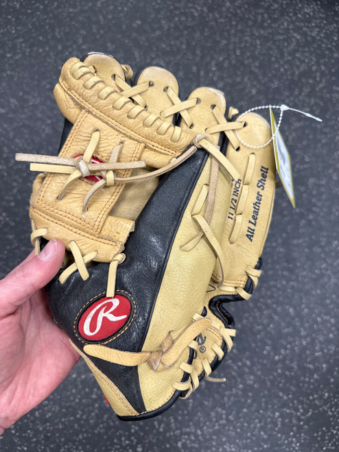 Used Rawlings P115CBI BB/SB Glove RH Throw Tan 11 1/2" 10558-S000237479