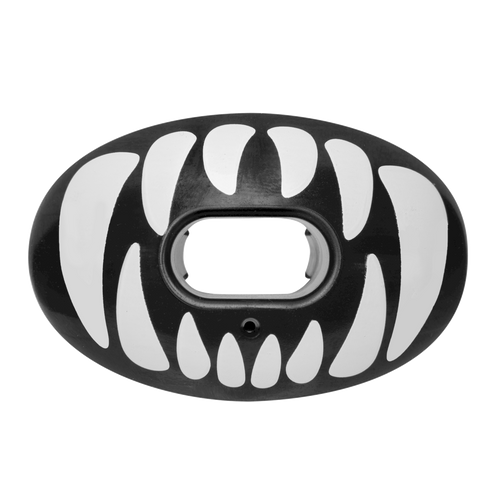 Vist Large View of Product Image Which is New PREDATOR OXYGEN MOUTH GUARD W WHITE FANGS BLACK