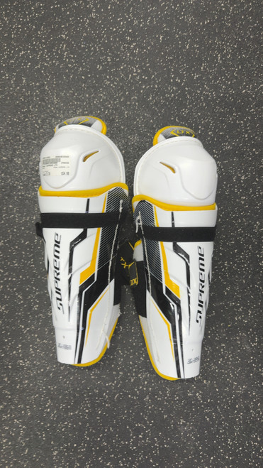 Used Bauer SUPREME LTX Senior Shin Guards White 13" 10589-S000414563