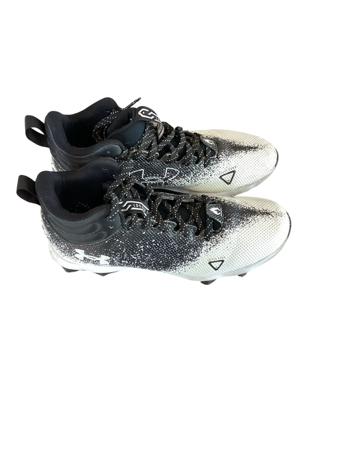 Used Under Armour BASEBALL CLEATS BB/SB Cleats Black Senior 6.5
