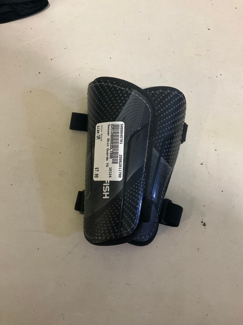 Used Soccer Shin Guards Youth Black SM 11790-S000045791