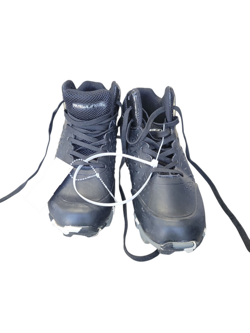 Vist Large View of Product Image Which is Used Rawlings BB CLEATS BB/SB Cleats Black Junior 02