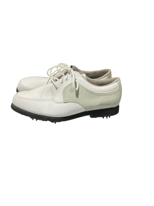 Used Foot Joy Mens Golf Shoes White Senior 9.5 11834-S000036572
