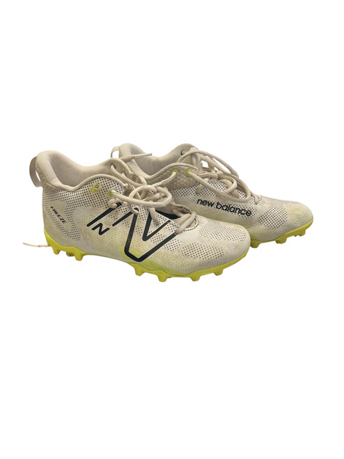 Used New Balance LAX Cleats Boys White Junior 05.5 11863-S000022545
