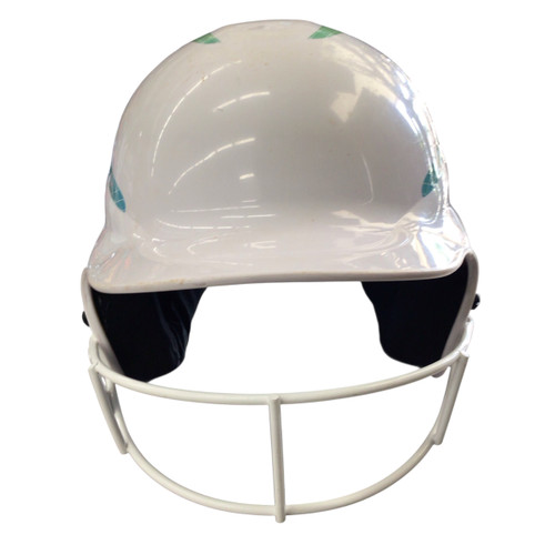 Vist Large View of Product Image Which is Used RIP-IT BATTING HELMET W/ MASK Batting Helmet w/Mask White M/L 11760-S000077452