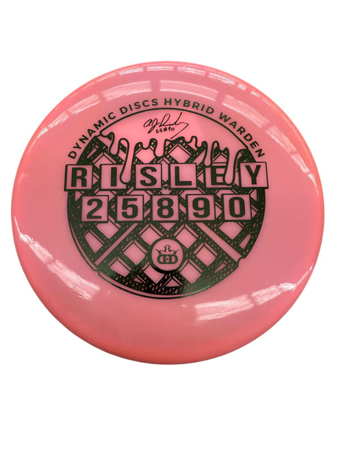 Vist Large View of Product Image Which is Used Dynamic Discs HYBRID WARDEN RISLEY Disc Golf Putter Pink
