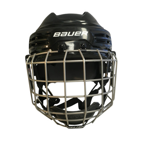 Used Bauer 12/28 BAUER JR SM IMS 5.0 Helmet Cage Combo Black SM 11749-S000185774