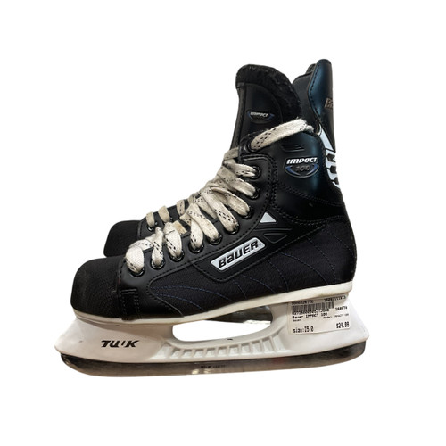 Vist Large View of Product Image Which is Used Bauer IMPACT 100 Intermediate Hockey Skate Intermediate 5.0