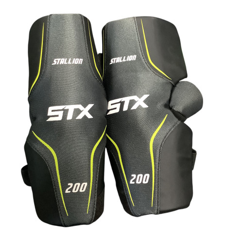 Used STX STALLION 200 Lacrosse Arm Pads/Guards Black LG 11479-S000396663