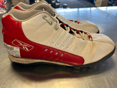 Vist Large View of Product Image Which is Used Reebok Adult FB Cleats Red Senior 13