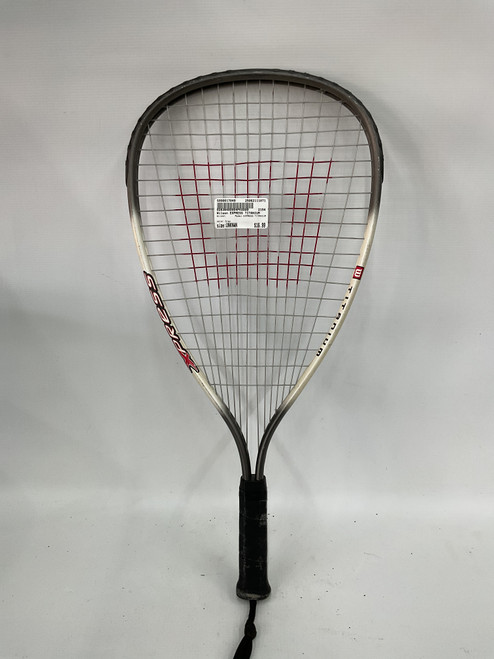 Used Wilson EXPRESS TITANIUM Adult Racquetball Racquet Grey Unknown 11871-S000017049