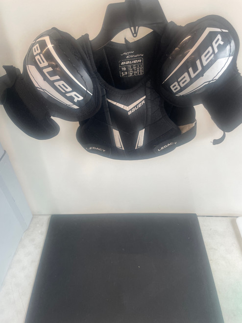 Vist Large View of Product Image Which is Used Bauer LEGACY Youth Shoulder Pads SM 11857-S000109871