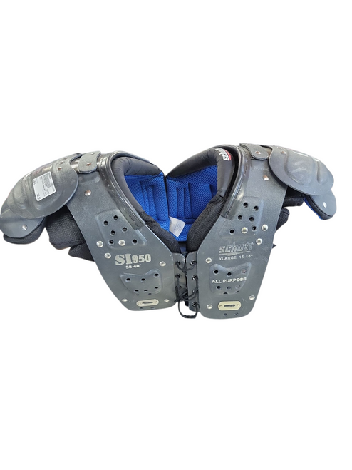 Vist Large View of Product Image Which is Used Schutt SI950 FB Shoulder Pads Grey XL