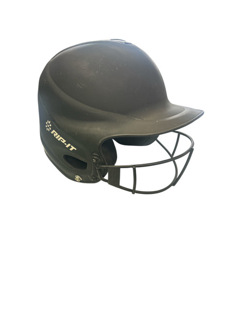 Vist Large View of Product Image Which is Used RIP-IT STANDARD Batting Helmet w/Mask Black S/M