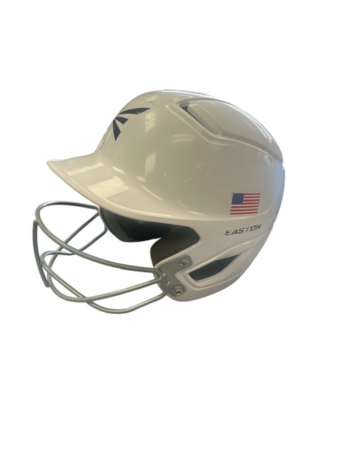 Vist Large View of Product Image Which is Used Easton EASTON Batting Helmet w/Mask White MD