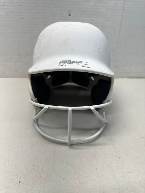 Used Easton GHOST M/L Batting Helmet w/Mask White SM 11835-S000195336