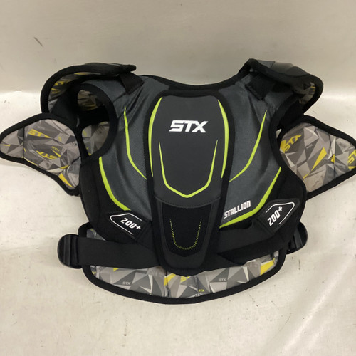 Used STX STALLION 200+ Lacrosse Shoulder Pads Black MD Tall 11725-S000487296