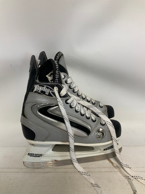Used Sher-wood RAPTOR 2 Junior Hockey Skate Junior 04 11823-S000032228