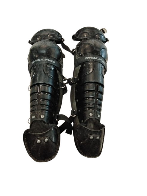 Used Rawlings PRODIGY Catchers Leg Guards Black Intermed 11866-S000025443