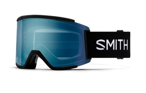 Vist Large View of Product Image Which is New SMITH SQUAD XL BLACK CHROMAPOP EVERYDAY BLUE MIRROR