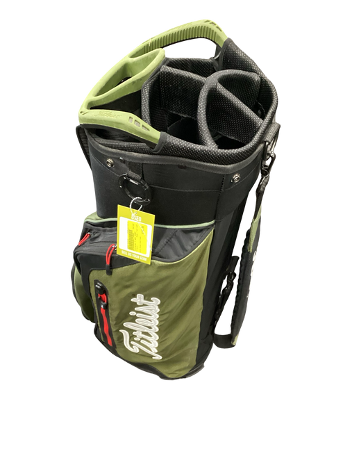 Used Titleist 7 WAY CART Mens Cart Bag Black And Green 11613-S000162436